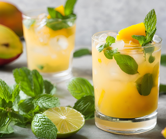 Alkoholfreier Cocktail Mango Mojito